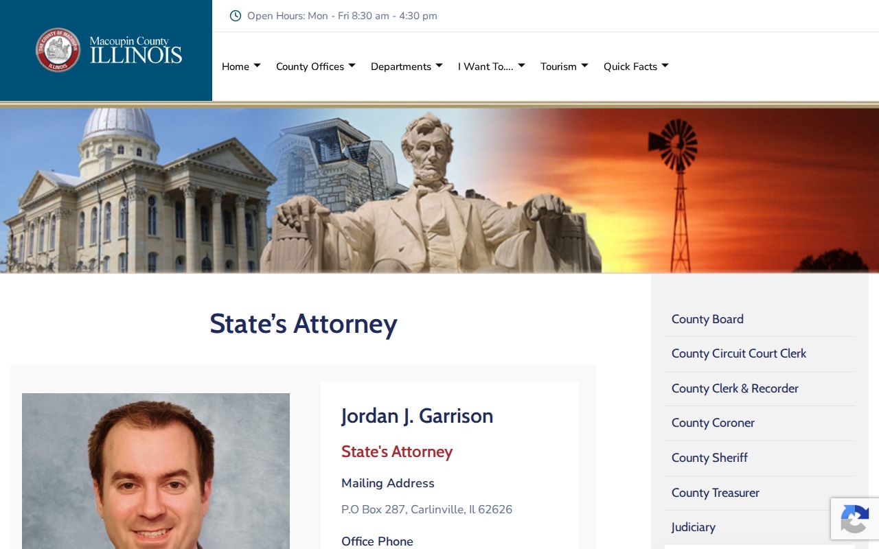 Macoupin County court case information from the State's Attorney office