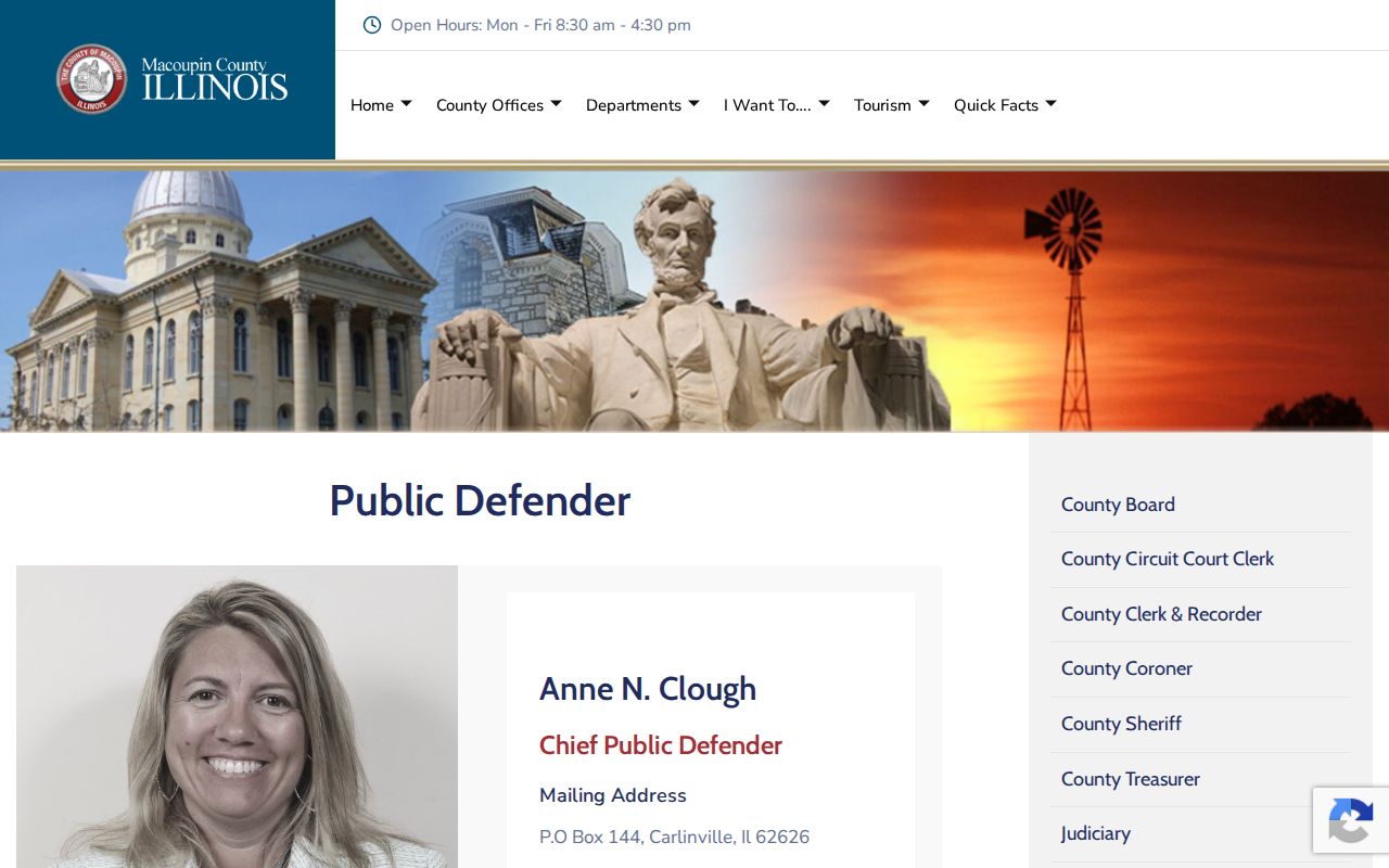 Macoupin County criminal court case resource from the Public Defender