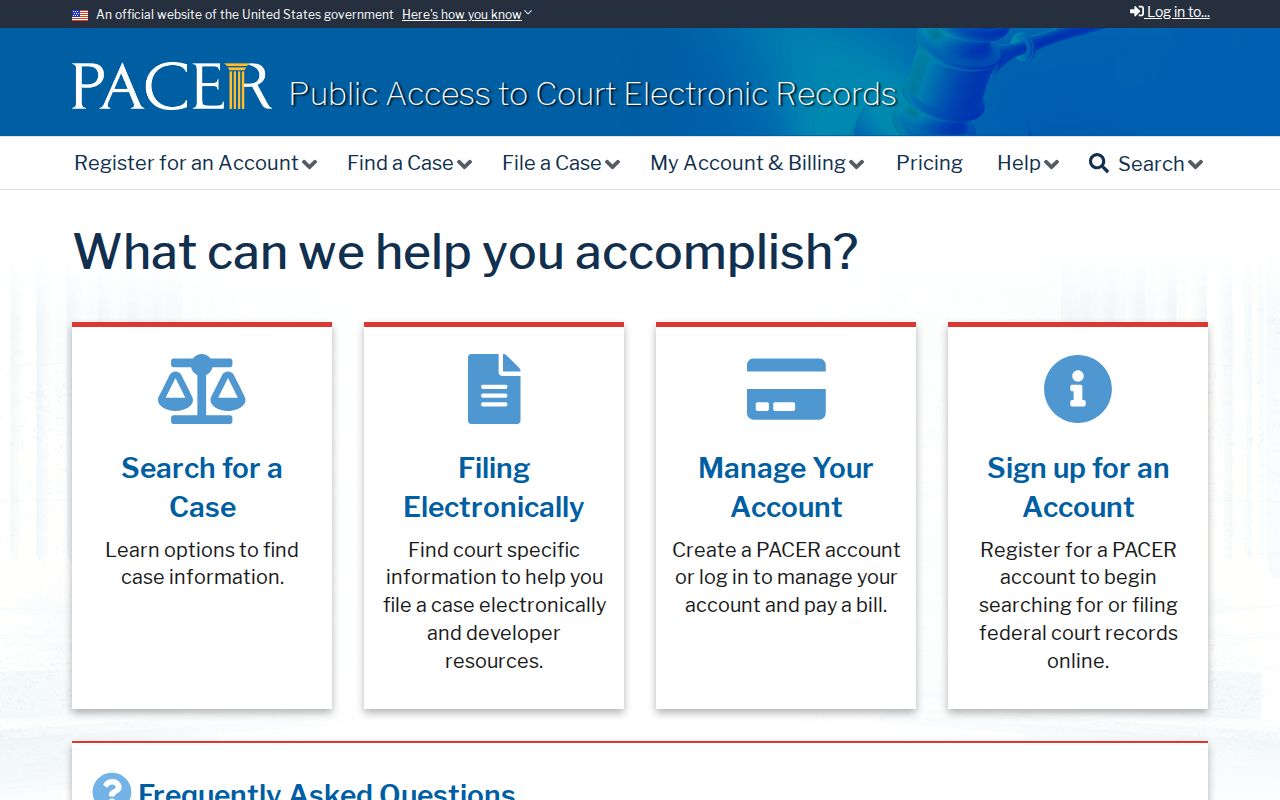Federal court case lookup related to Macoupin County through PACER